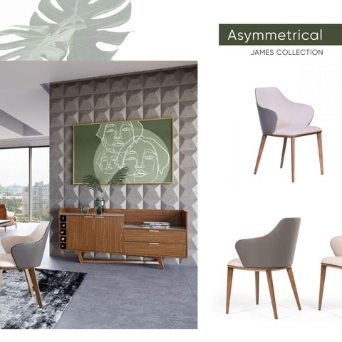 Modrest James - Contemporary Walnut & White Dining Table for Elevate Your Dining Space With the Modrest James Contemporary Table